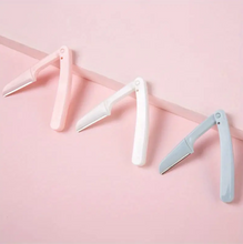 Charger l&#39;image dans la galerie, 3 pièces/boîte Rasoirs manuels pliables à sourcils