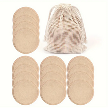 Charger l&#39;image dans la galerie, 15 Lingettes Démaquillantes Réutilisables Pour Le Visage et Cou