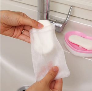 Sac à savons en mailles de Plastique pour Recyclage et Exfoliation corporelle