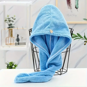 Serviette douce pour séchage de Cheveux en Coton et maille