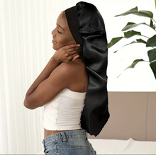 Charger l&#39;image dans la galerie, Bonnet en Satin Long et Soyeux XXL