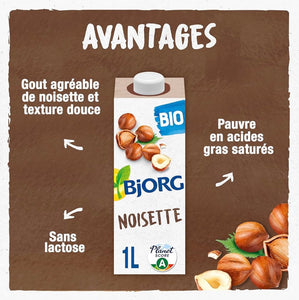 Boisson Végétale Lait Bio Noisettes sans sucres