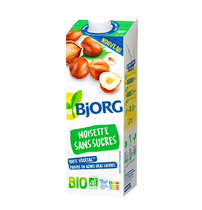 Boisson Végétale Lait Bio Noisettes sans sucres
