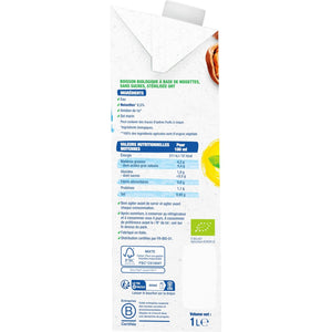 Boisson Végétale Lait Bio Noisettes sans sucres