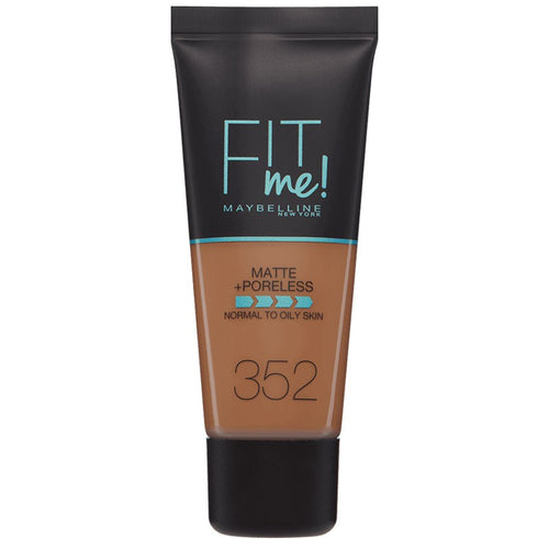 Fond de teint liquide matifiant - Fit Me Matte & Poreless - 352 Cacao