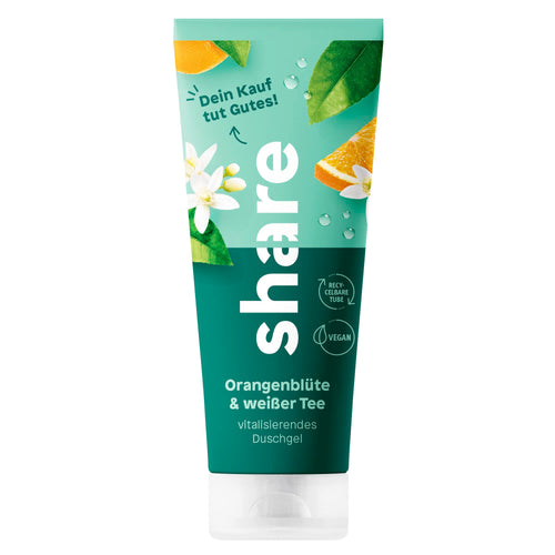 Gel douche fleur d'oranger et thé blanc végétalien