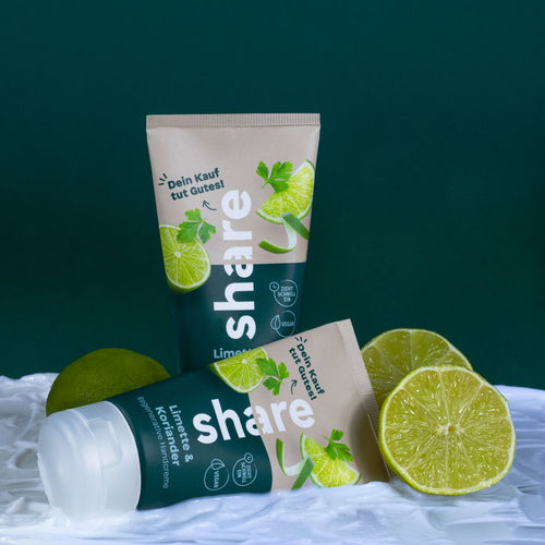 Crème de mains rafraîchissante au Citron vert et Coriandre
