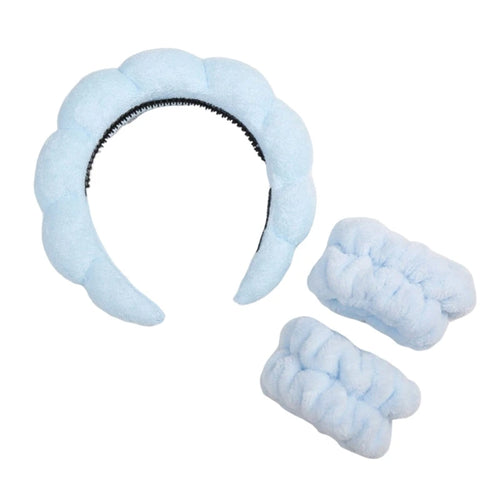 Ensemble de 3 pièces Bandeau et Bracelet Spa Accessoires