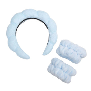 Ensemble de 3 pièces Bandeau et Bracelet Spa Accessoires