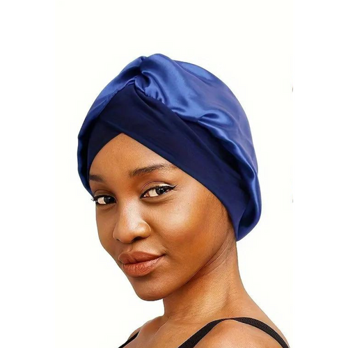 Bonnet Satin Turban Croisé à l’avant