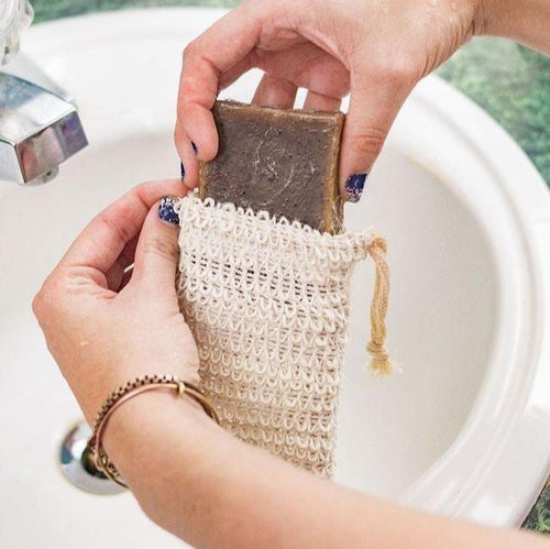 Sac à savons pour Recyclage et Exfoliation corporelle