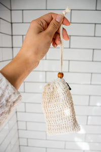 Sac à savons pour Recyclage et Exfoliation corporelle