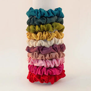 1 Chouchou en soie coloré