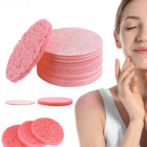 20 Éponges faciales compressées Rondes Pour Le Nettoyage Du Visage, Le Massage, L'exfoliation, Le Démaquillage