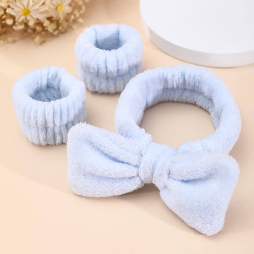 Ensemble de 3 pièces Bandeau et Bracelet Spa Accessoires élastiques