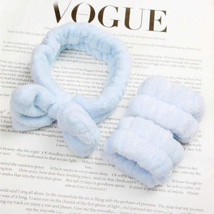 Ensemble de 3 pièces Bandeau et Bracelet Spa Accessoires élastiques