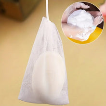 Charger l&#39;image dans la galerie, Sac à savons en mailles de Plastique pour Recyclage et Exfoliation corporelle