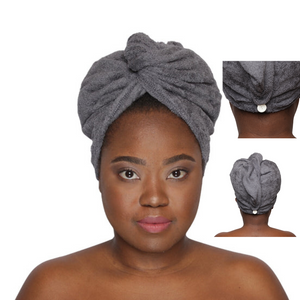 Serviette douce pour séchage de Cheveux en Coton et maille